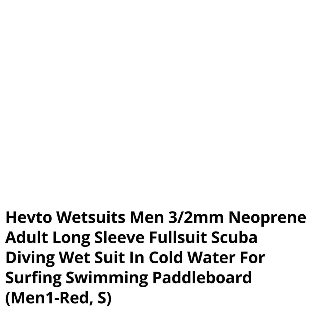 Unbranded Neoprene Full Wetsuit Mens small Black Red Excellent Long Sleeve Surf